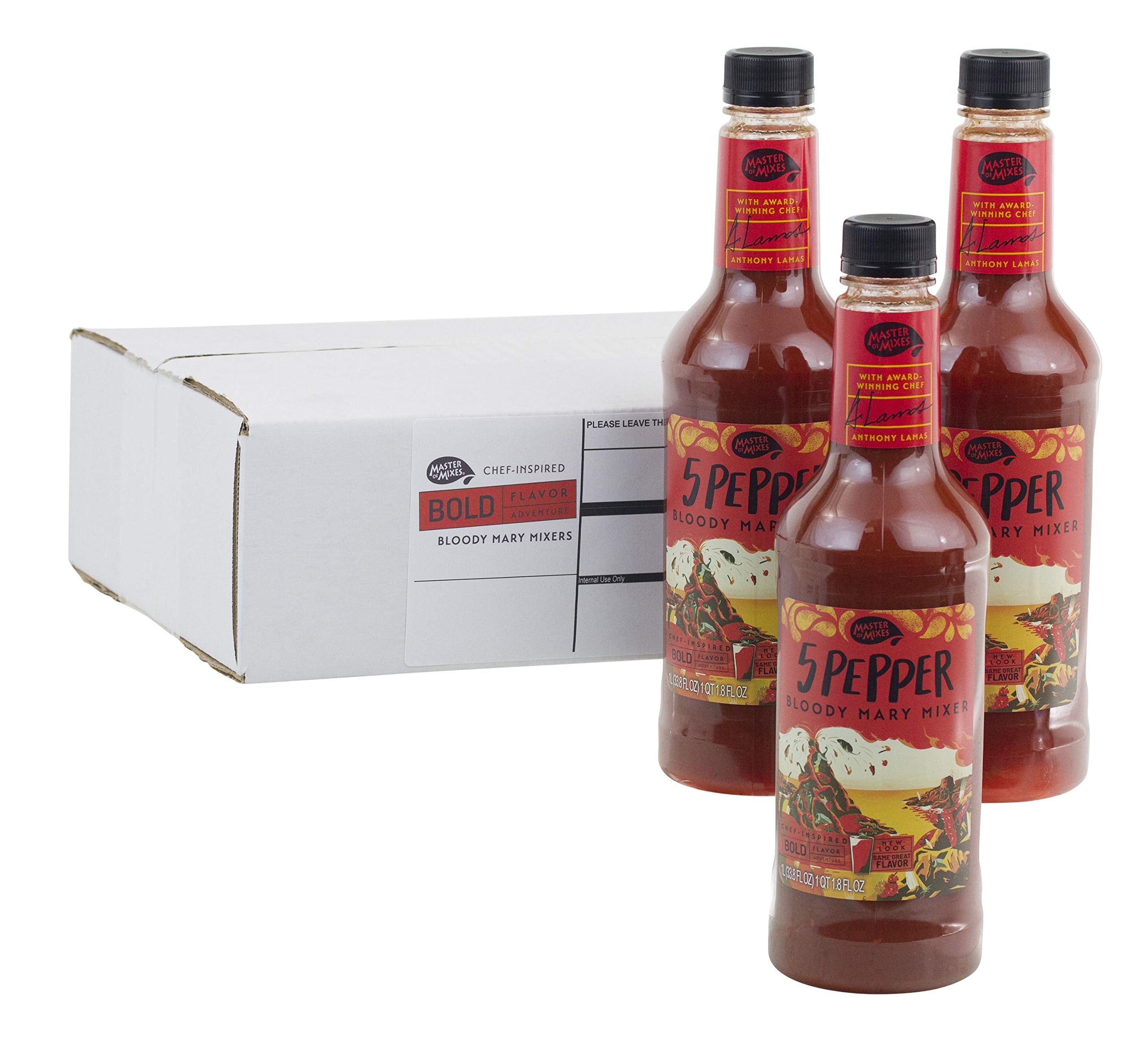 MASTER OF MIXES front bottle view showing label and ready-to-use mix, ideal for quick cocktails