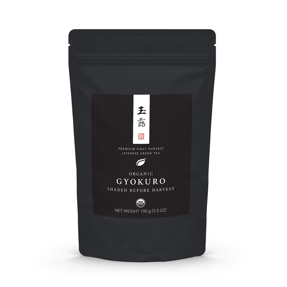 Matcha Konomi front packaging showing premium 100g bag and label benefits