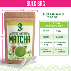 Matcha Organics whisked bowl with froth showing smooth, clump-free texture benefit