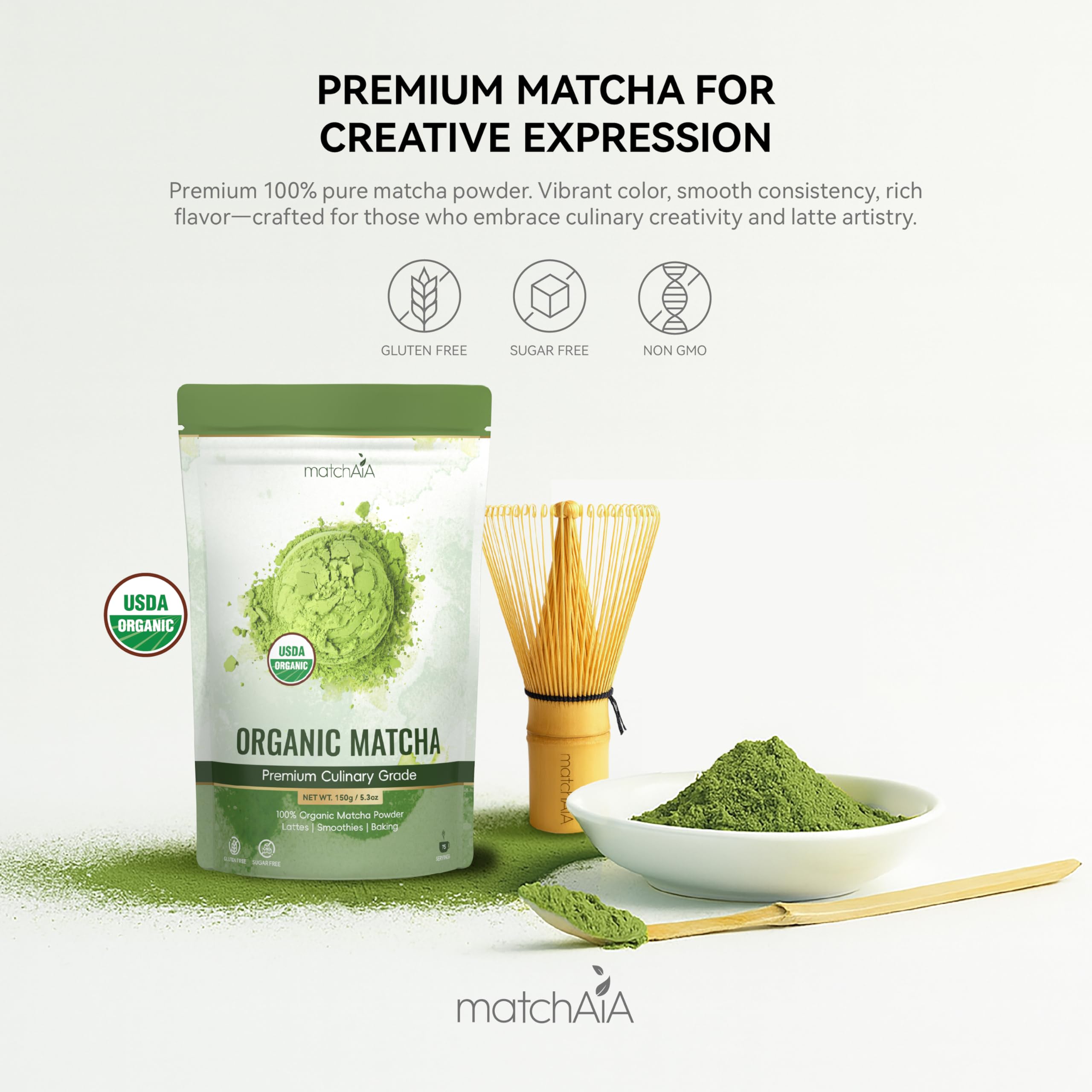 MatchAiA powder close-up reveals silky texture for smooth mixing