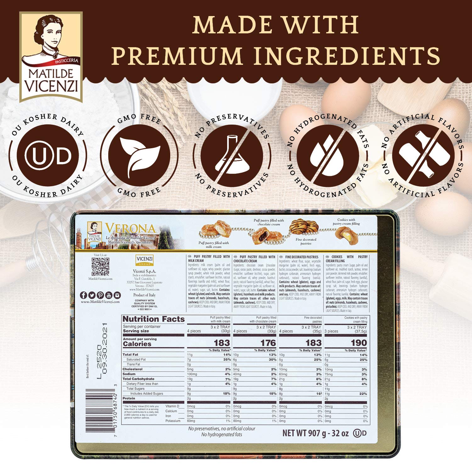 Matilde Vicenzi cookies served with coffee showing ideal pairing and enjoyment