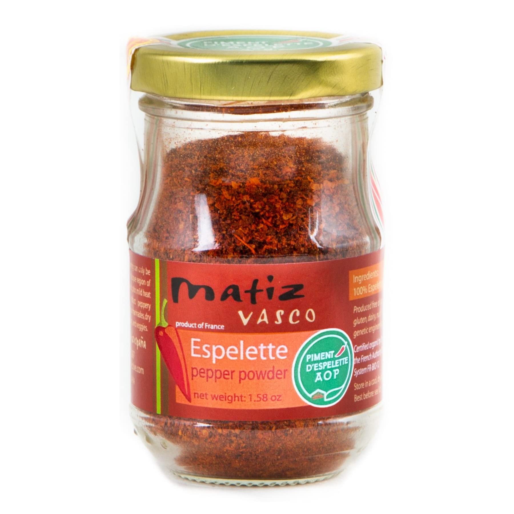 Matiz front packaging showing 1.58 oz jar and brand benefit fresh flavor