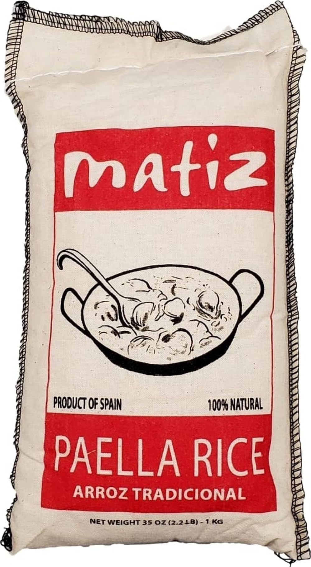 Matiz paella rice front packaging showing brand and two-pack convenience