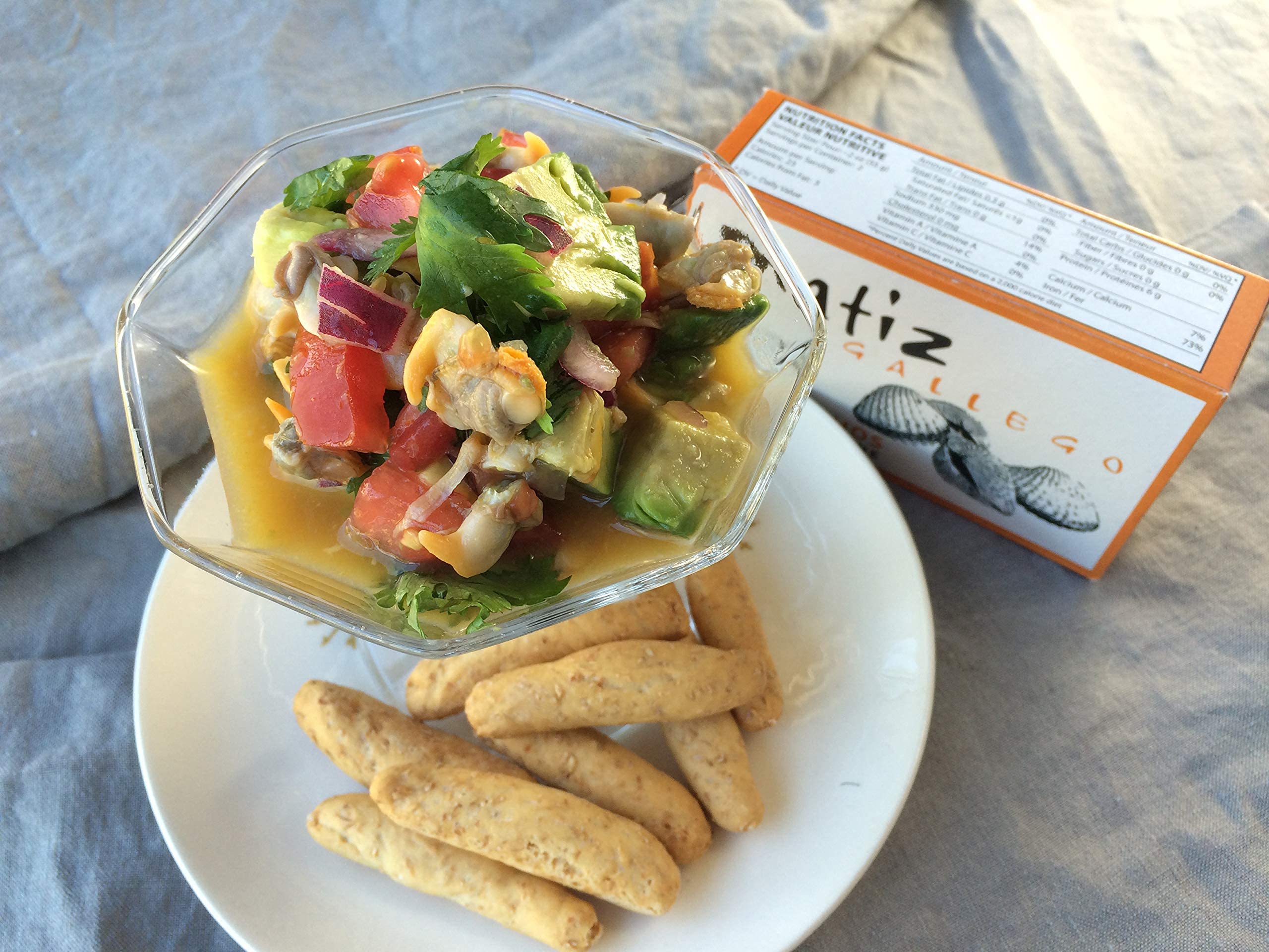 matiz served on crostini with lemon, brand adds savory tapas appeal