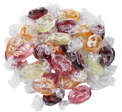 Matlow bulk bag front view showing clear fruit candies and kosher label benefits
