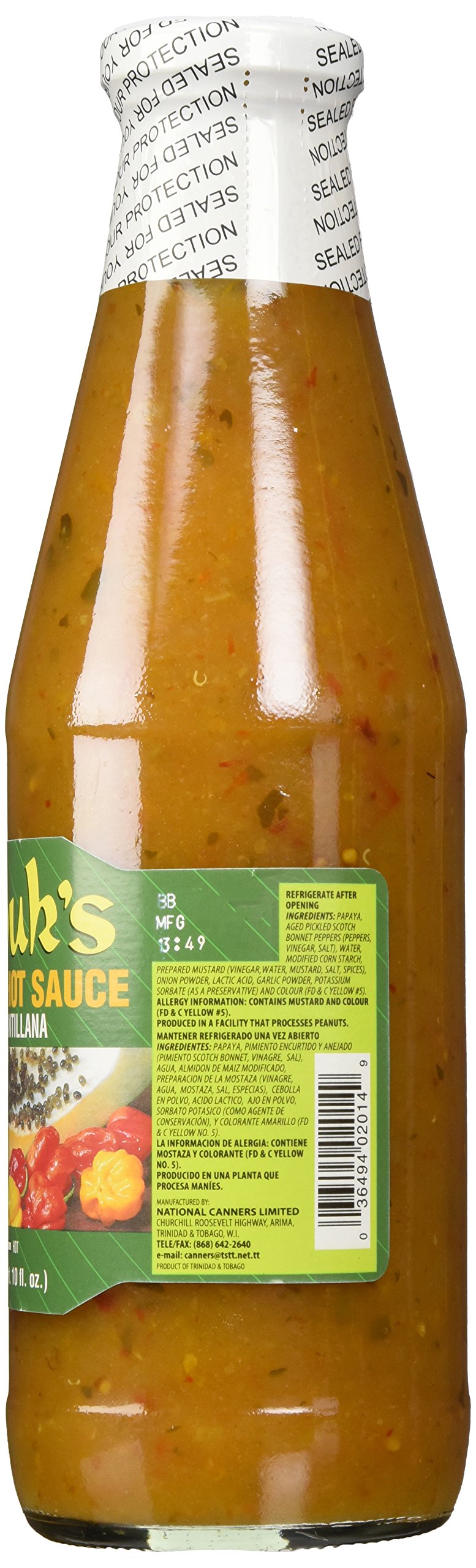 Matouk's sauce texture close-up highlighting pepper flecks and smooth pour benefit: visible quality