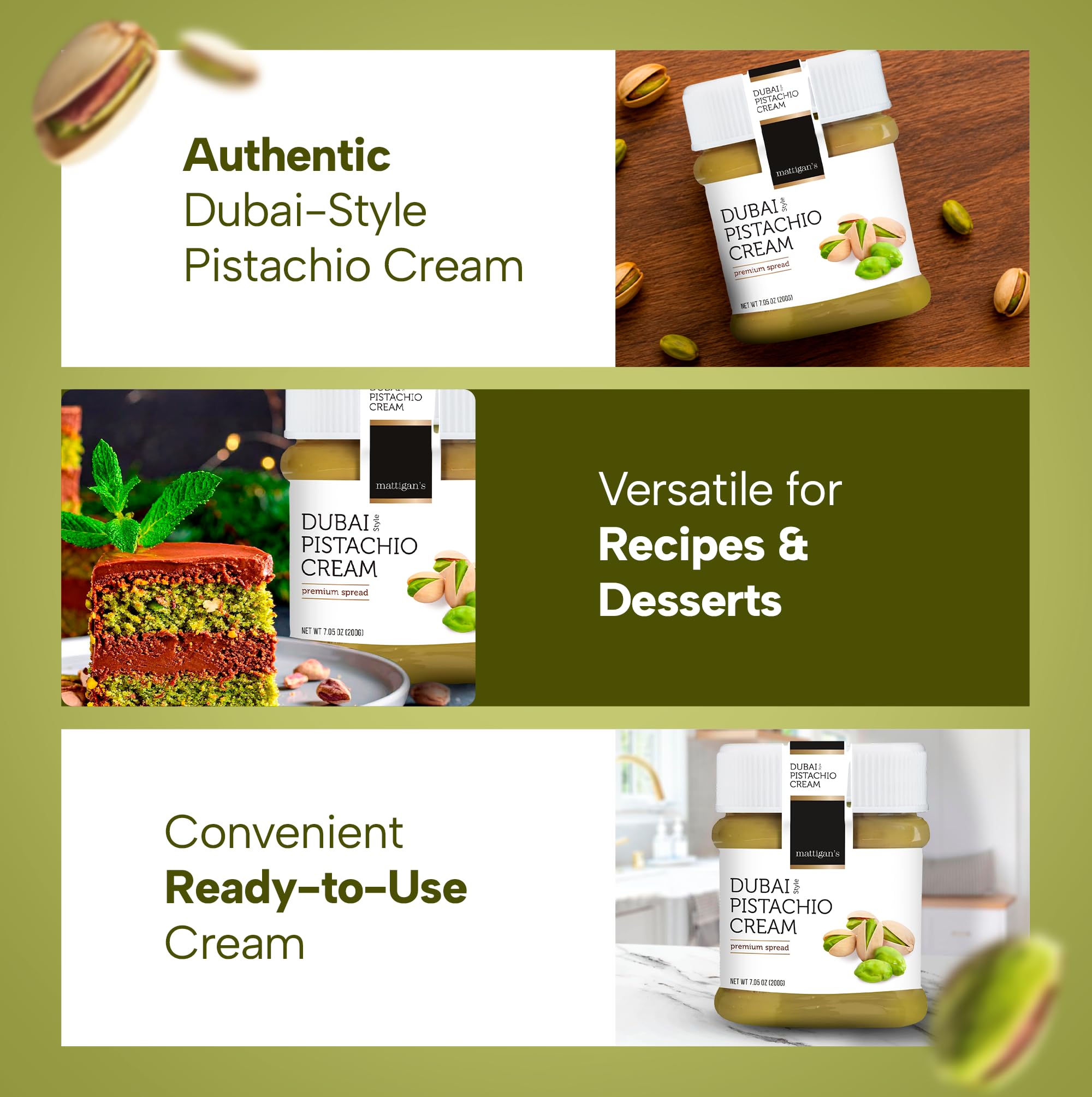 Mattigan's pistachio cream filling in chocolate mold for neat bars