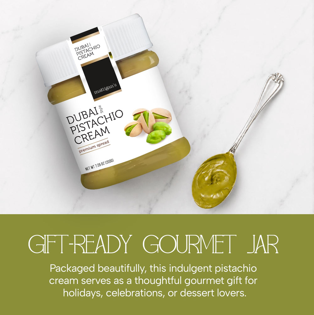 Mattigan's pistachio spread layered on croissant adding rich flavor
