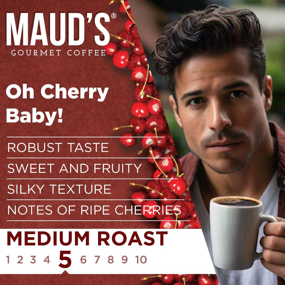 Maud's ground coffee texture from pod showing fine grind and even extraction benefit