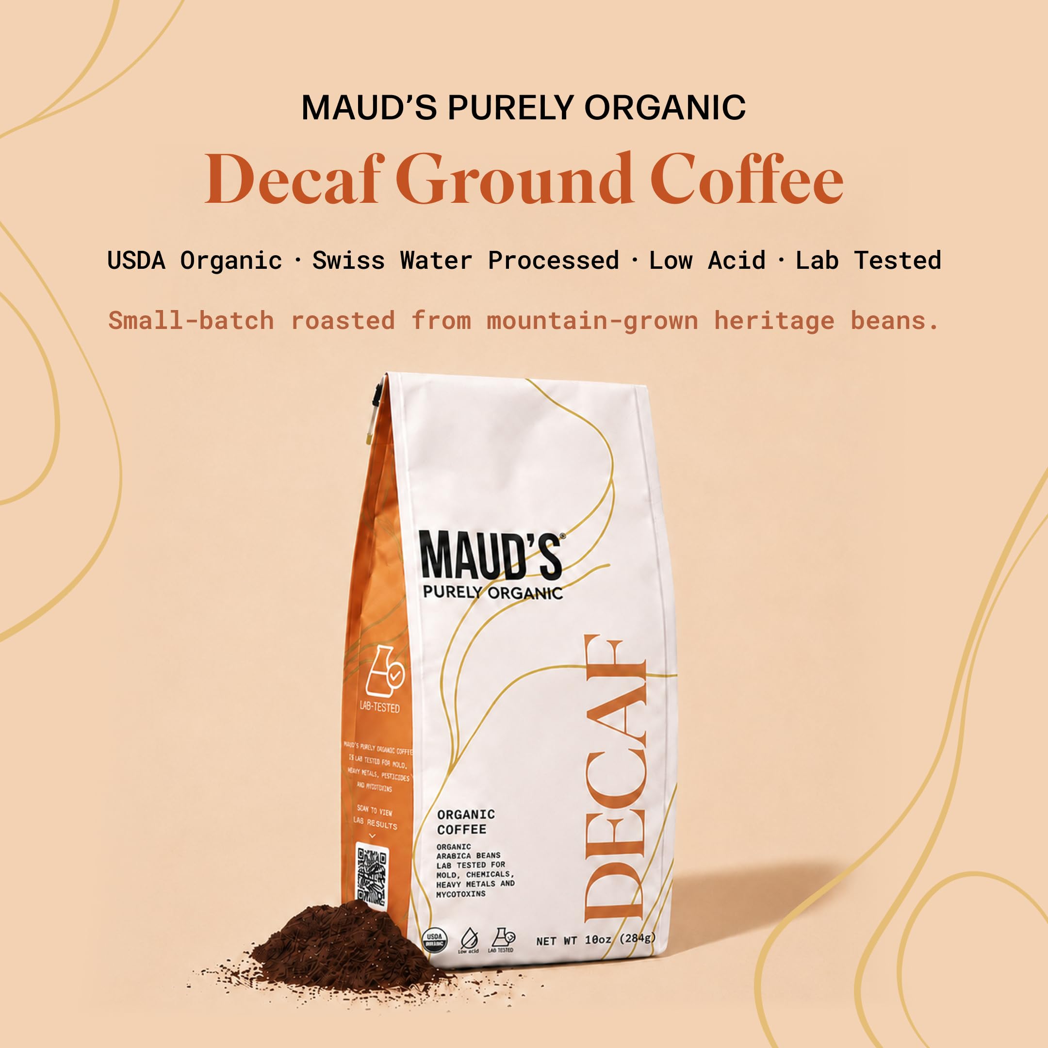 Maud's close-up of ground coffee texture highlights grind consistency