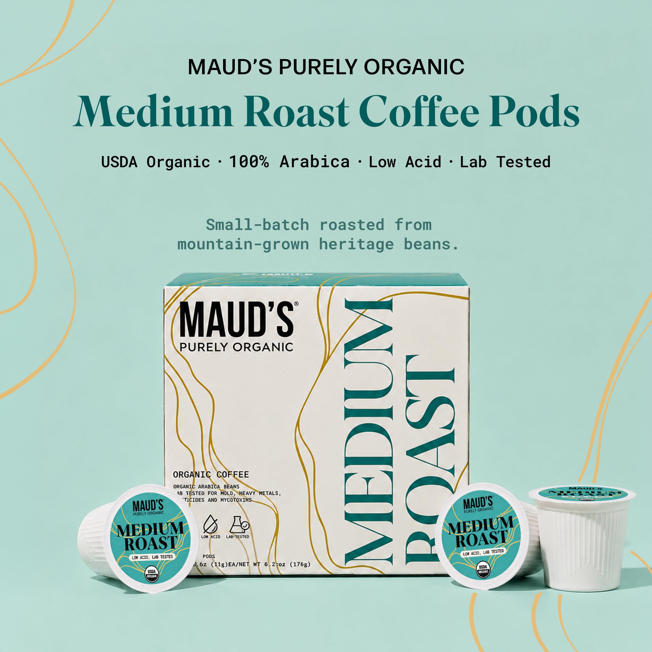 Maud's brewed coffee in cup showcasing smooth color and balanced taste experience