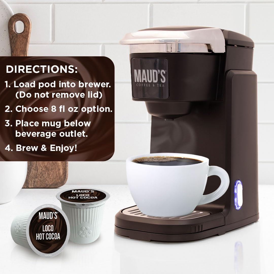 Maud's box beside a coffee mug to show 50-count scale and value