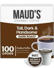 Maud's front packaging showing 100-count box and bold branding benefit convenience