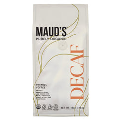 Maud's front-of-bag 10oz shows organic label and benefits
