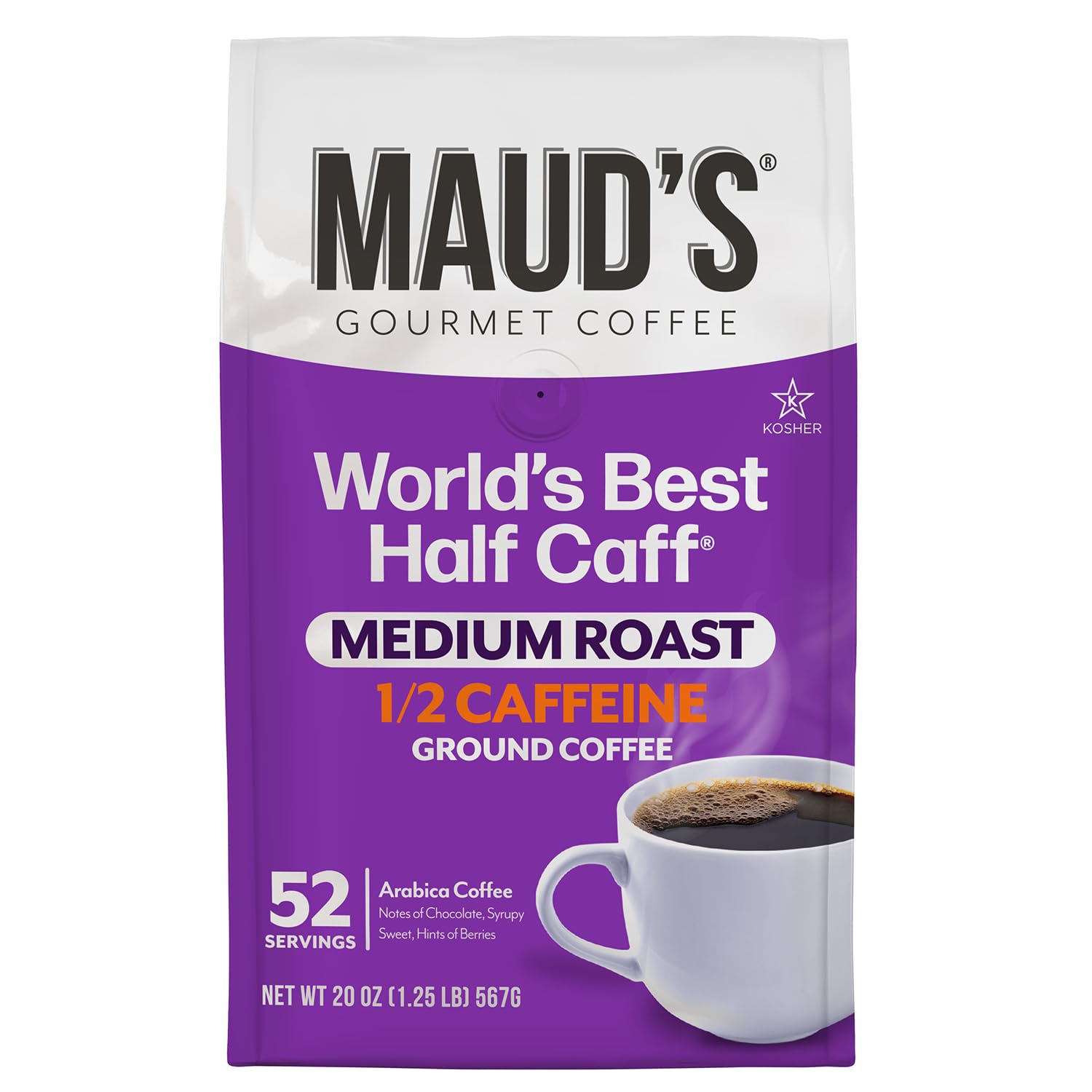 MAUD'S front packaging shot shows the 20oz bag and clear branding for confident purchase