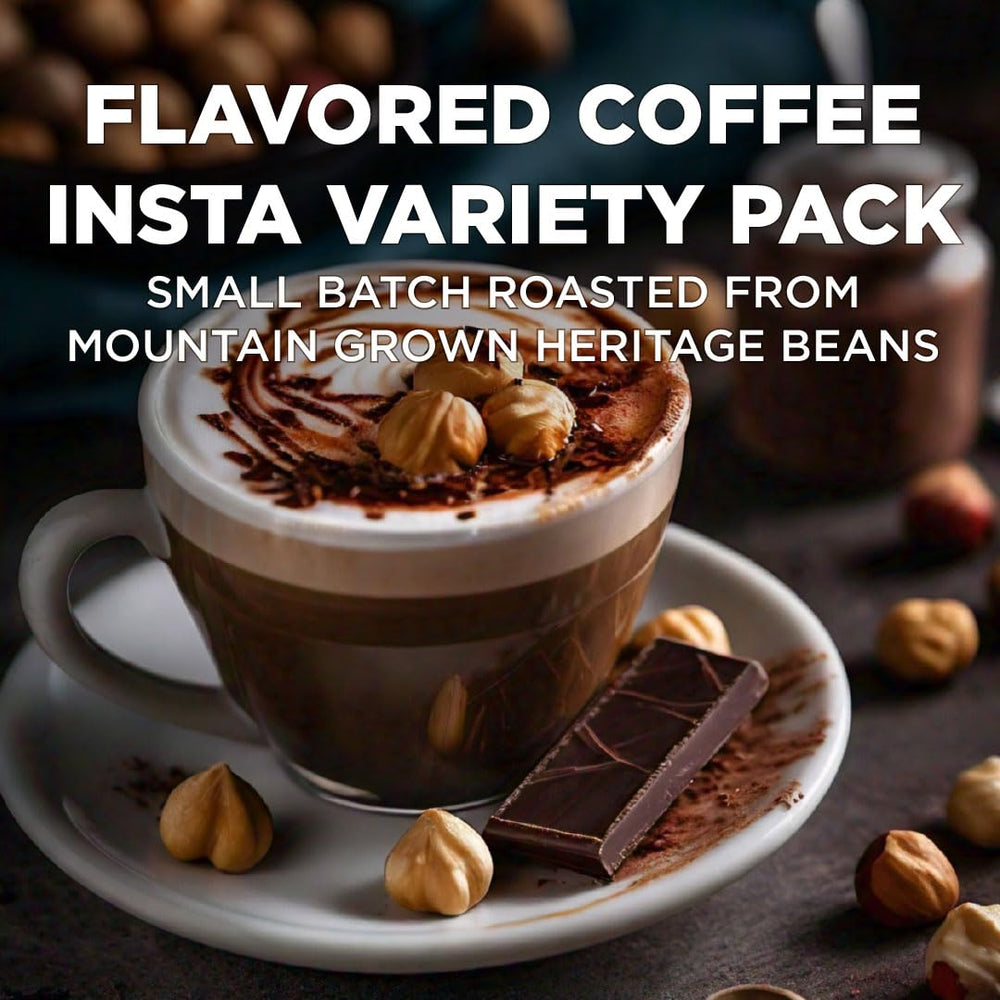 Maud's hazelnut packet texture detail showing premium Arabica quality