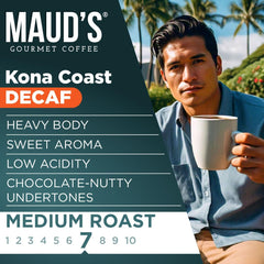 Maud’s roasted beans close-up showing rich texture and full-bodied flavor benefit