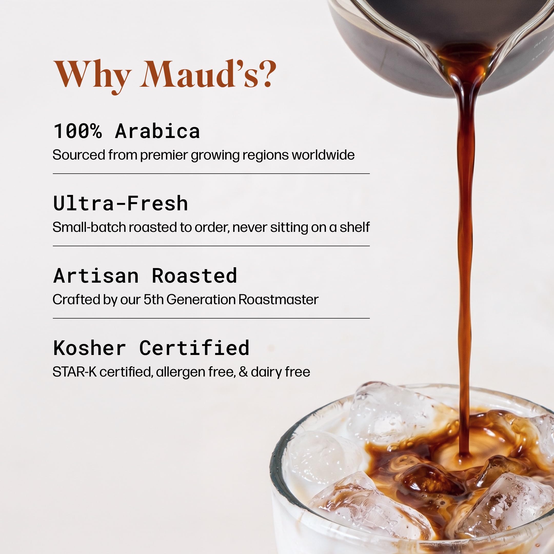Maud's package label with USDA Organic seal highlighting certified organic quality