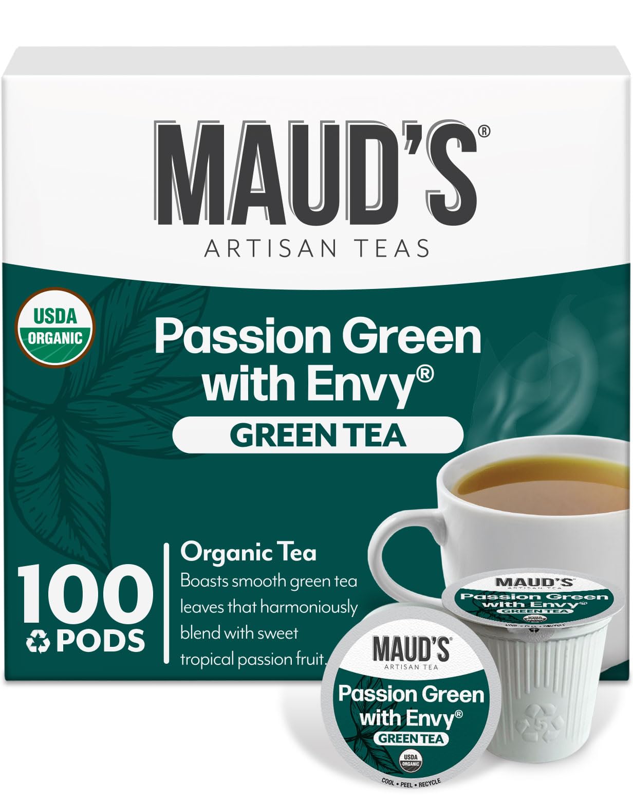 MAUD'S front packaging showing 100ct box and branding for value