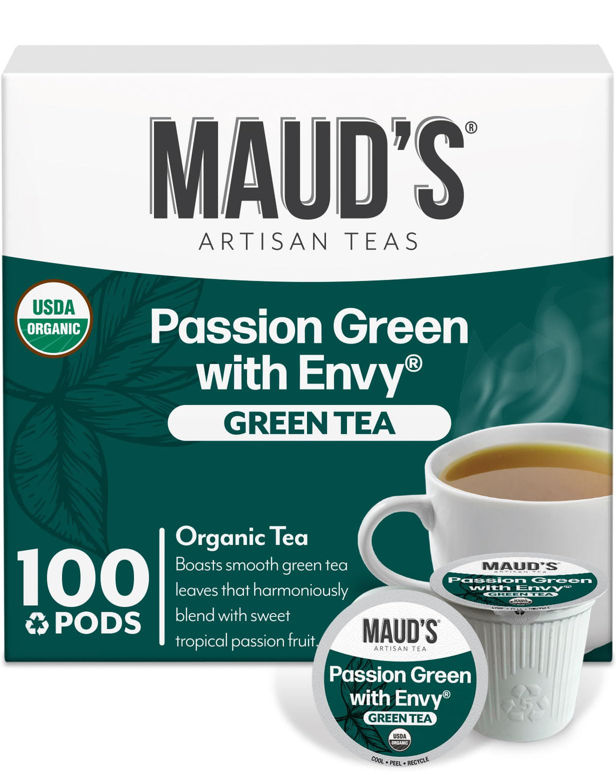 MAUD'S front packaging showing 100ct box and branding for value