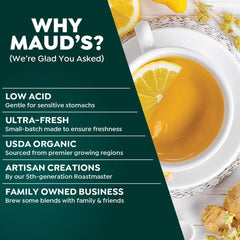 MAUD'S open box showing rows of pods for convenience and storage