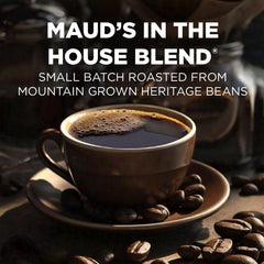 MAUD'S pod close-up showing foil top texture and clean seal for freshness