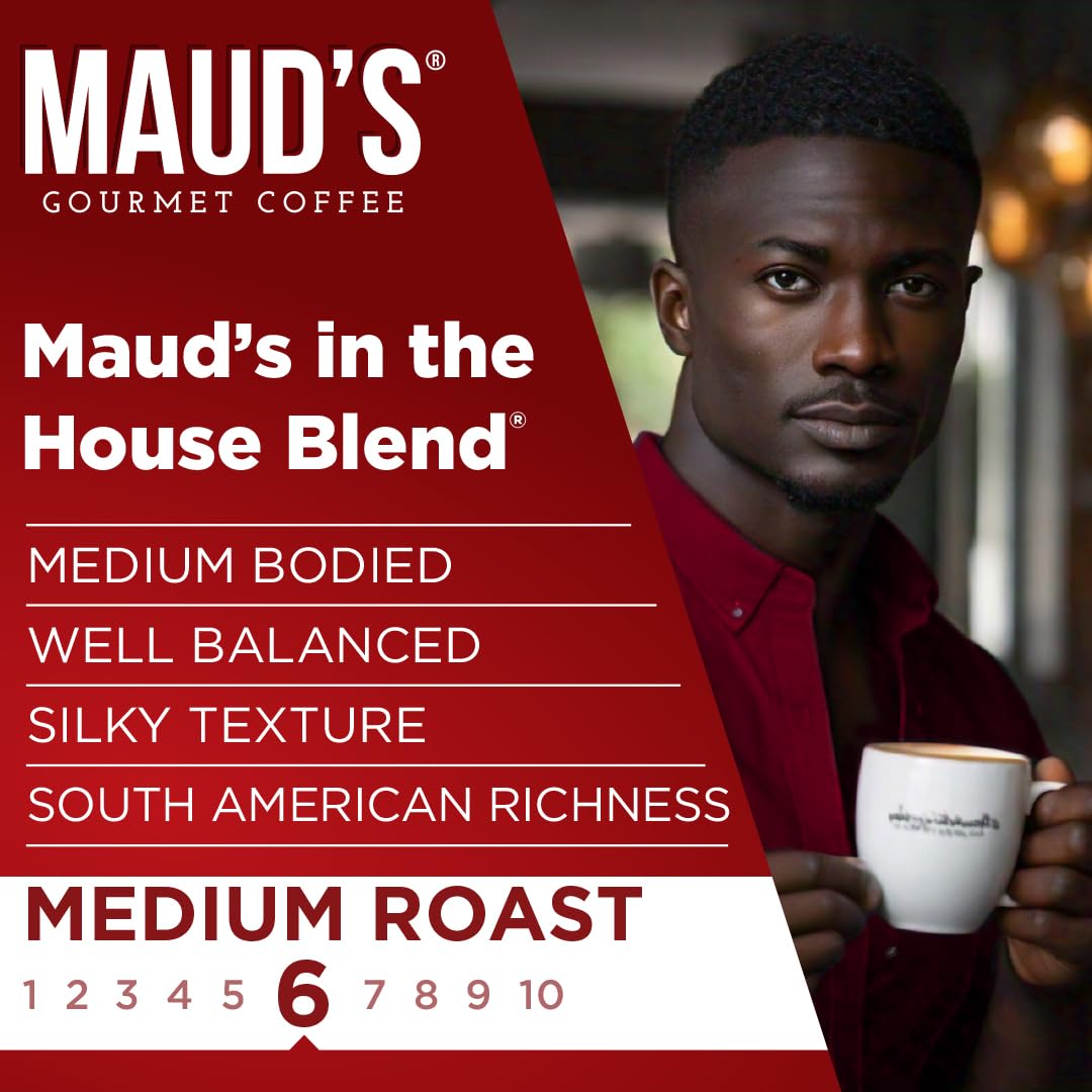 MAUD'S pod placed in single-serve brewer demonstrating fast, mess-free brewing