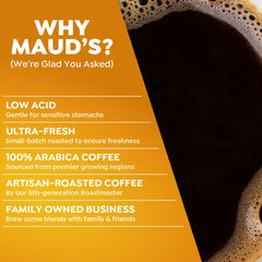 Maud's pod in hand for scale demonstrating compact convenience and portion control