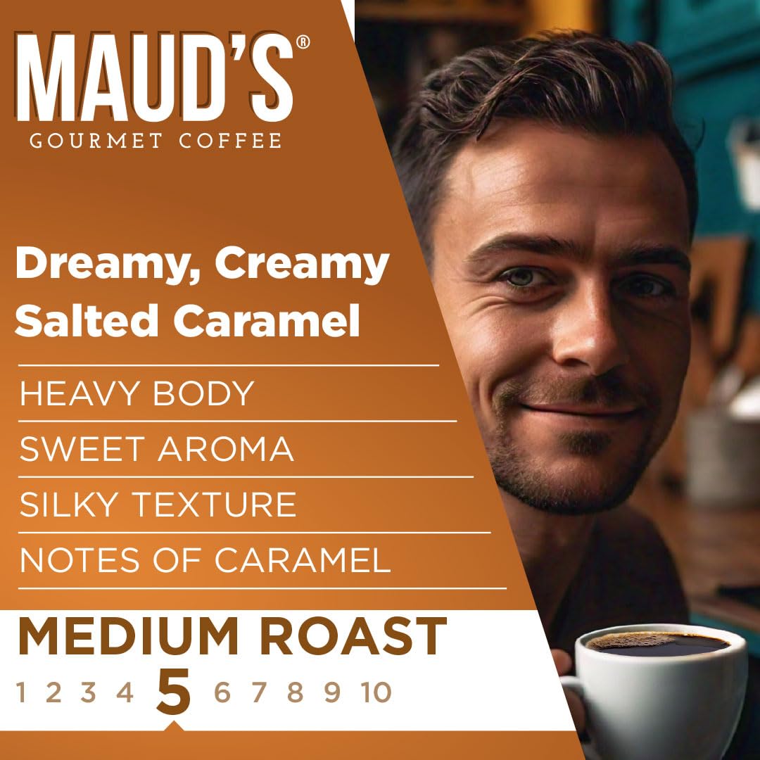 Maud's brewed cup top view showing crema and rich aroma for enjoyable flavor