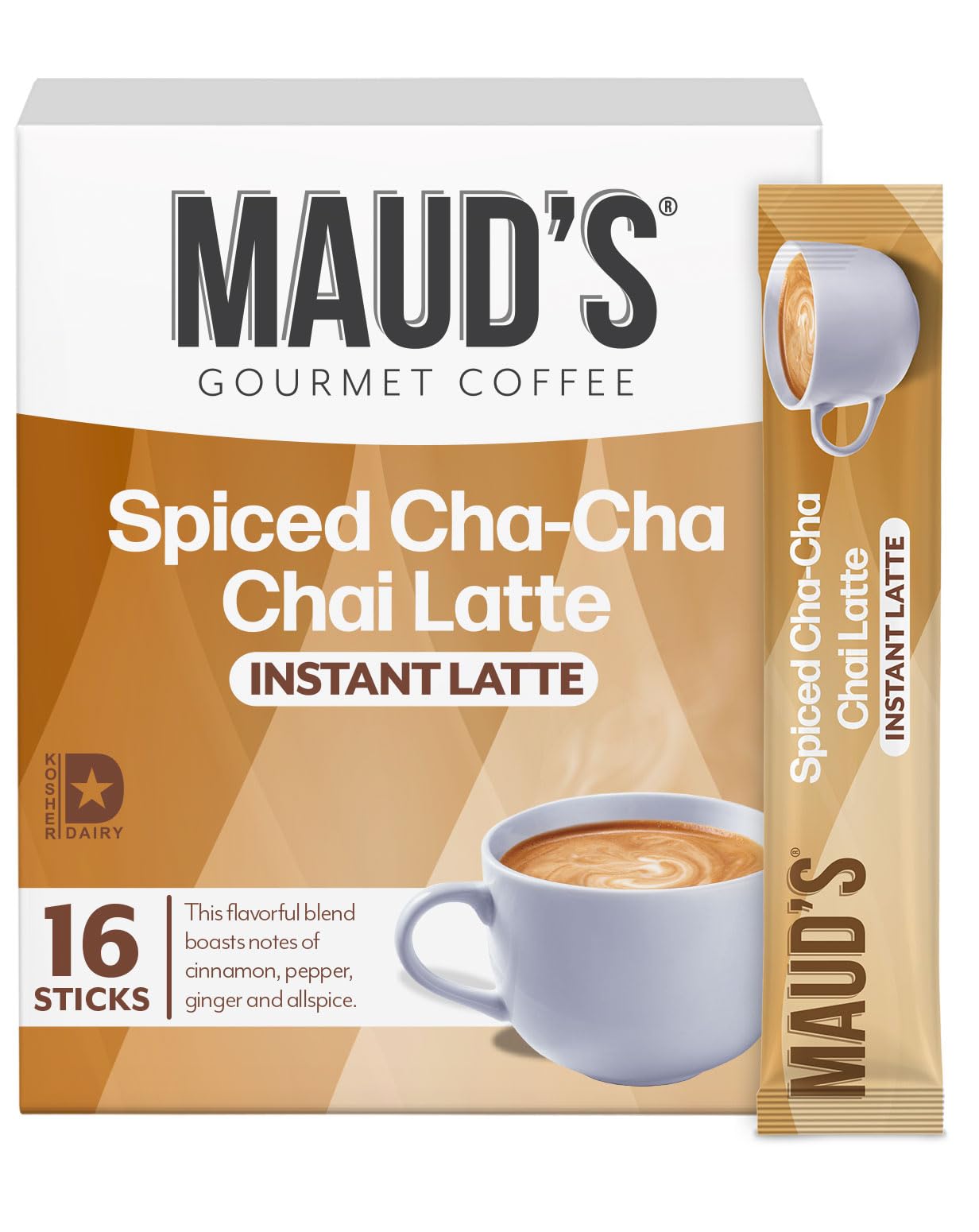 Maud's front box packaging showing 16-count convenience and freshness