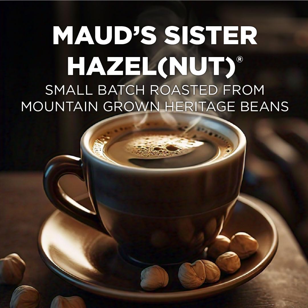 MAUD'S close-up of a single pod highlighting pod design and easy brewing benefit
