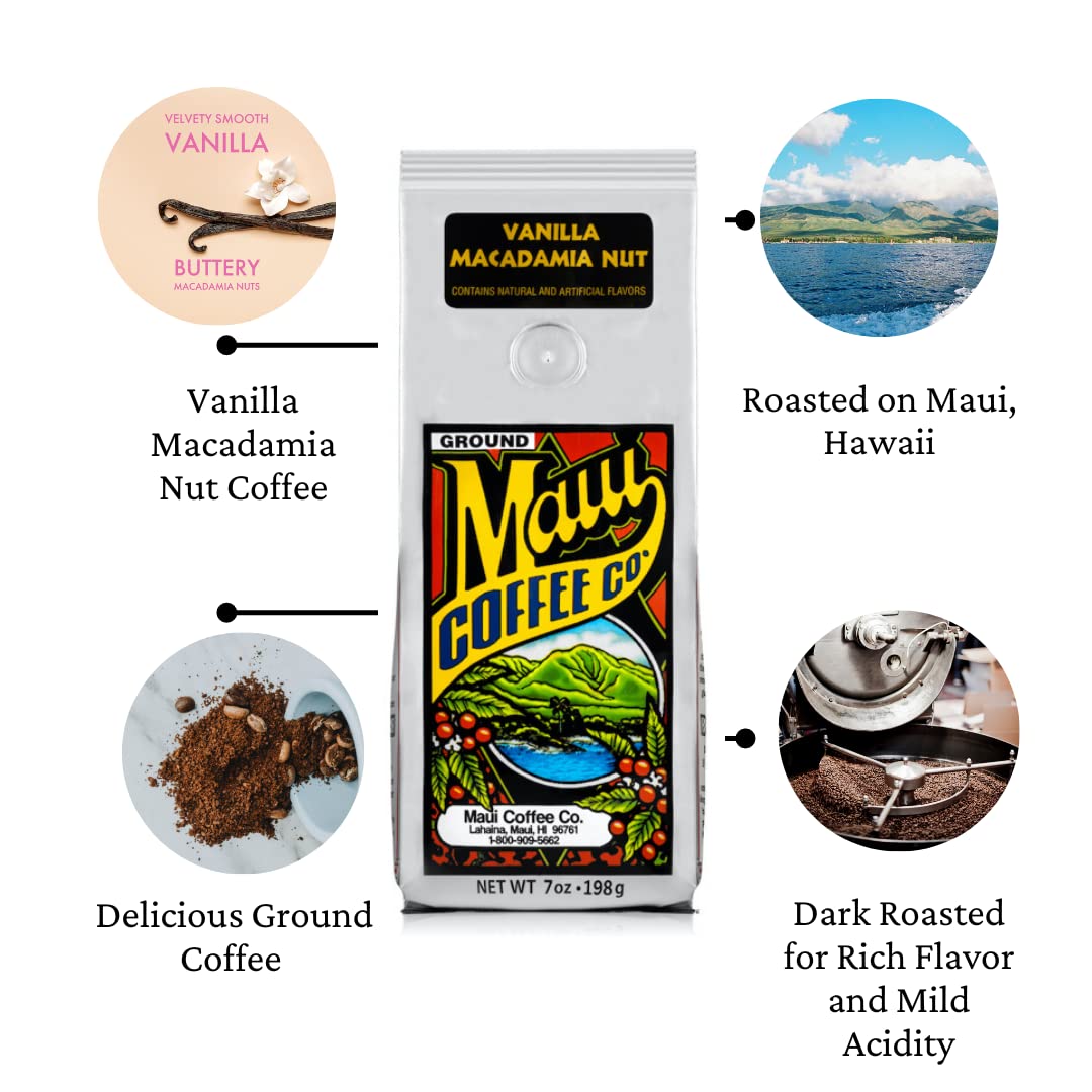 Maui Coffee Co gift-styled package with ribbon, ideal for giving Hawaiian-flavored coffee