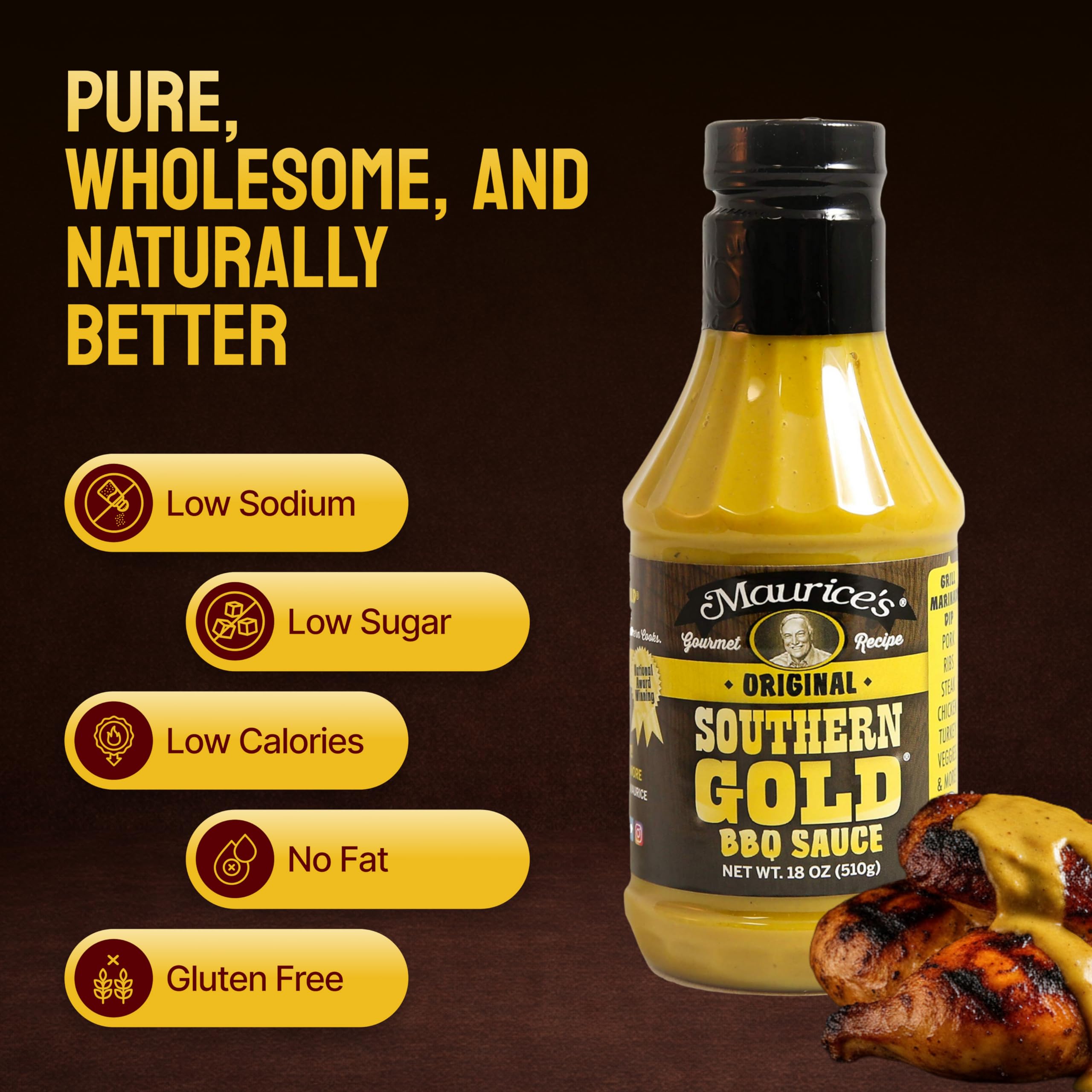 Maurice’s close-up of sauce texture highlighting smooth golden consistency and flavor