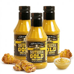 Maurice's Southern Gold front packaging showing 18oz bottle and bold label benefit