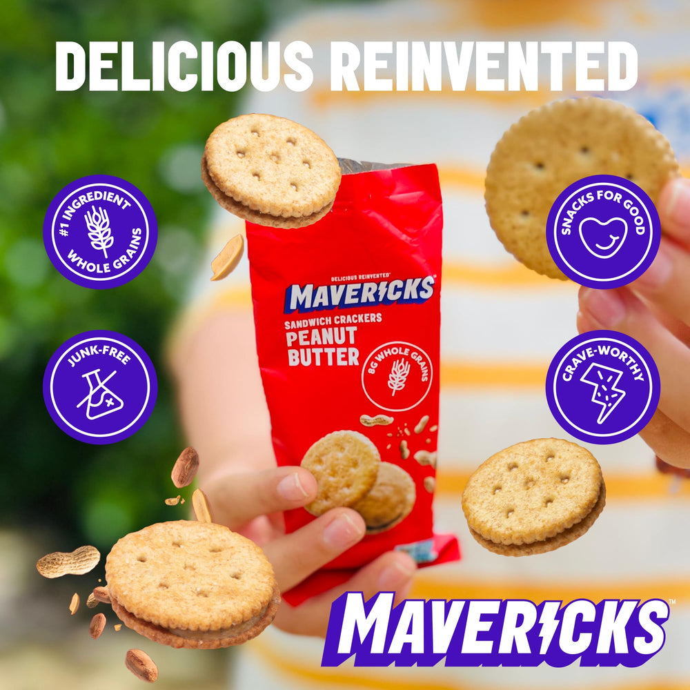MAVERICKS cracker close-up highlighting crisp texture and satisfying crunch
