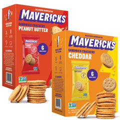 MAVERICKS front packaging showing two-box variety pack and benefits