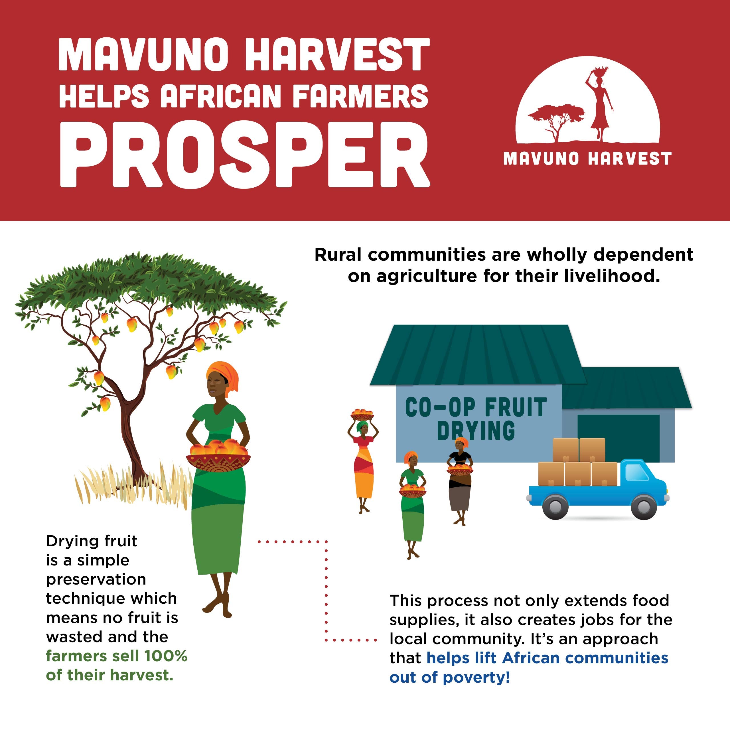 Mavuno Harvest farmers with produce conveying ethical sourcing and impact
