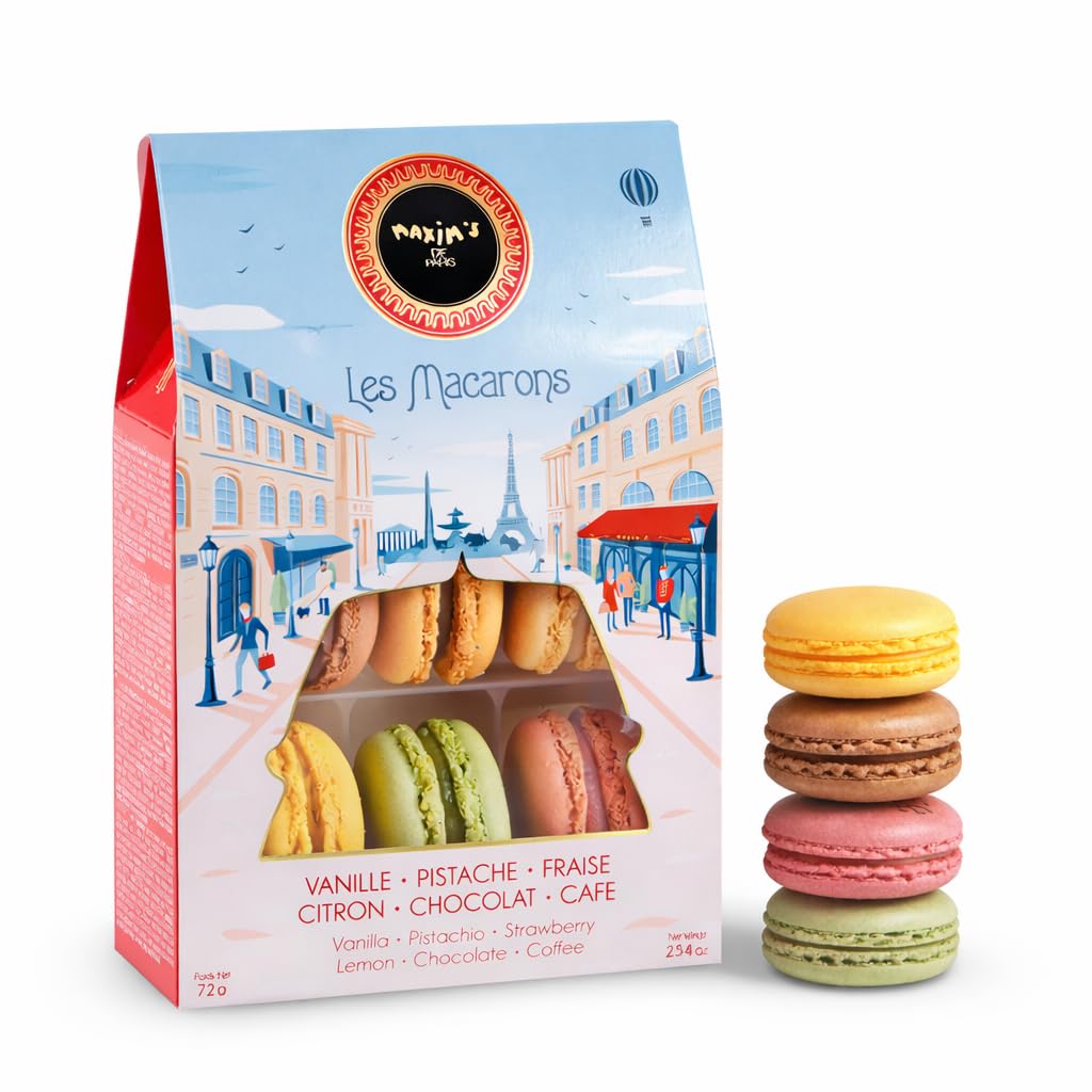 MAXIM'S DE PARIS front packaging showing elegant gift box and brand