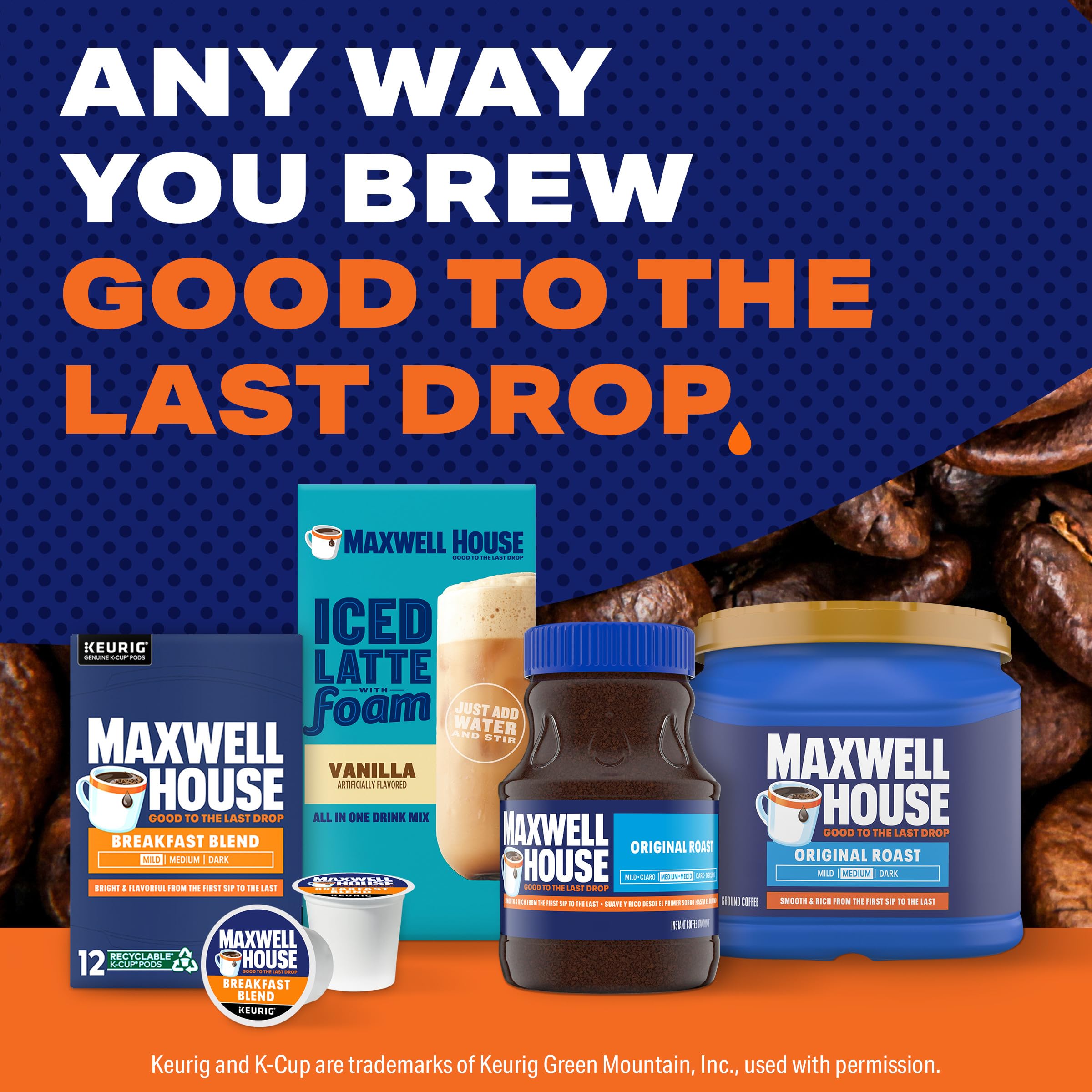 Maxwell House cup on a breakfast table showing how it complements morning routines