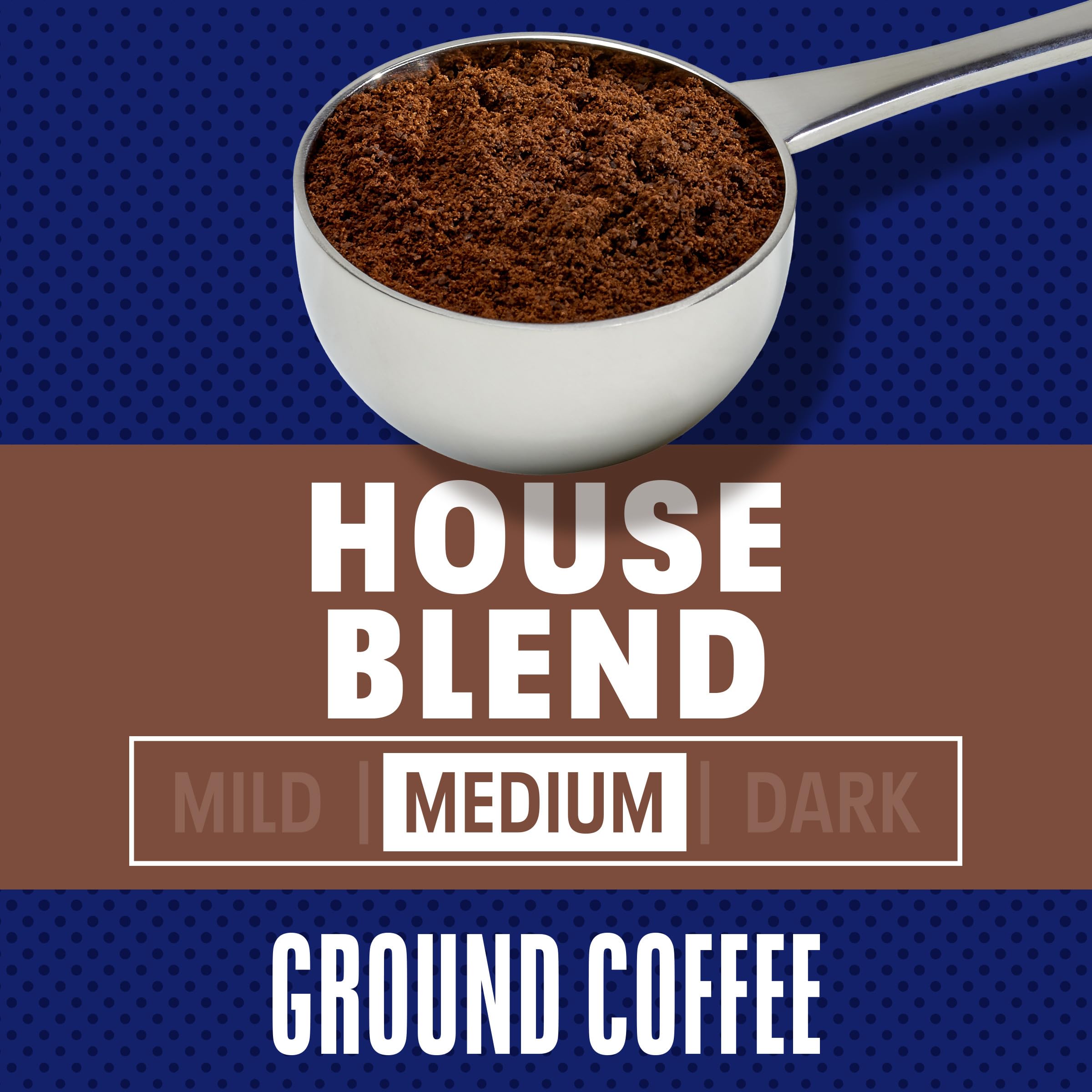 Texture of Maxwell House ground coffee showing even grind for brewing