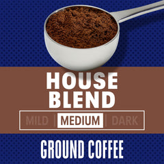 Texture of Maxwell House ground coffee showing even grind for brewing