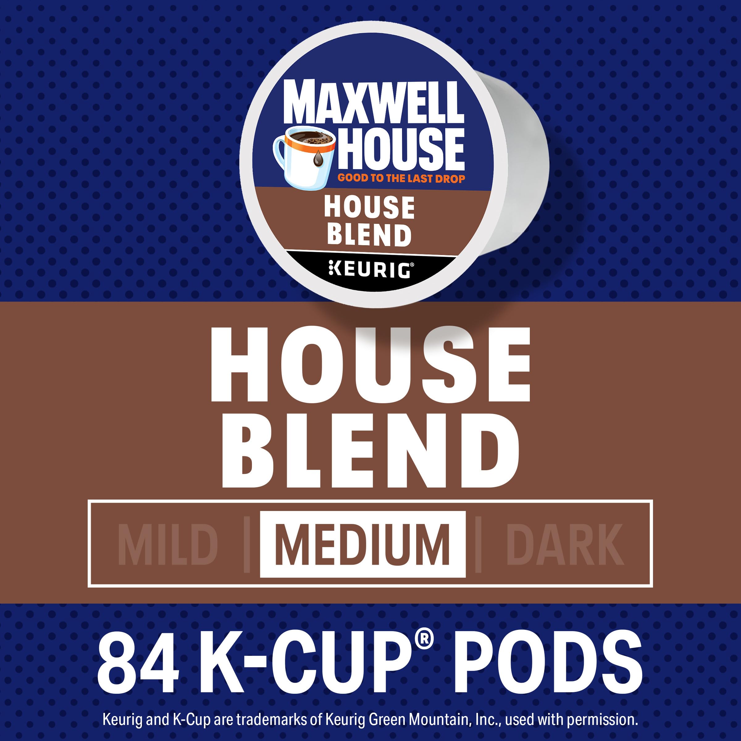 Maxwell House medium-roast ground coffee texture highlighting rich aroma