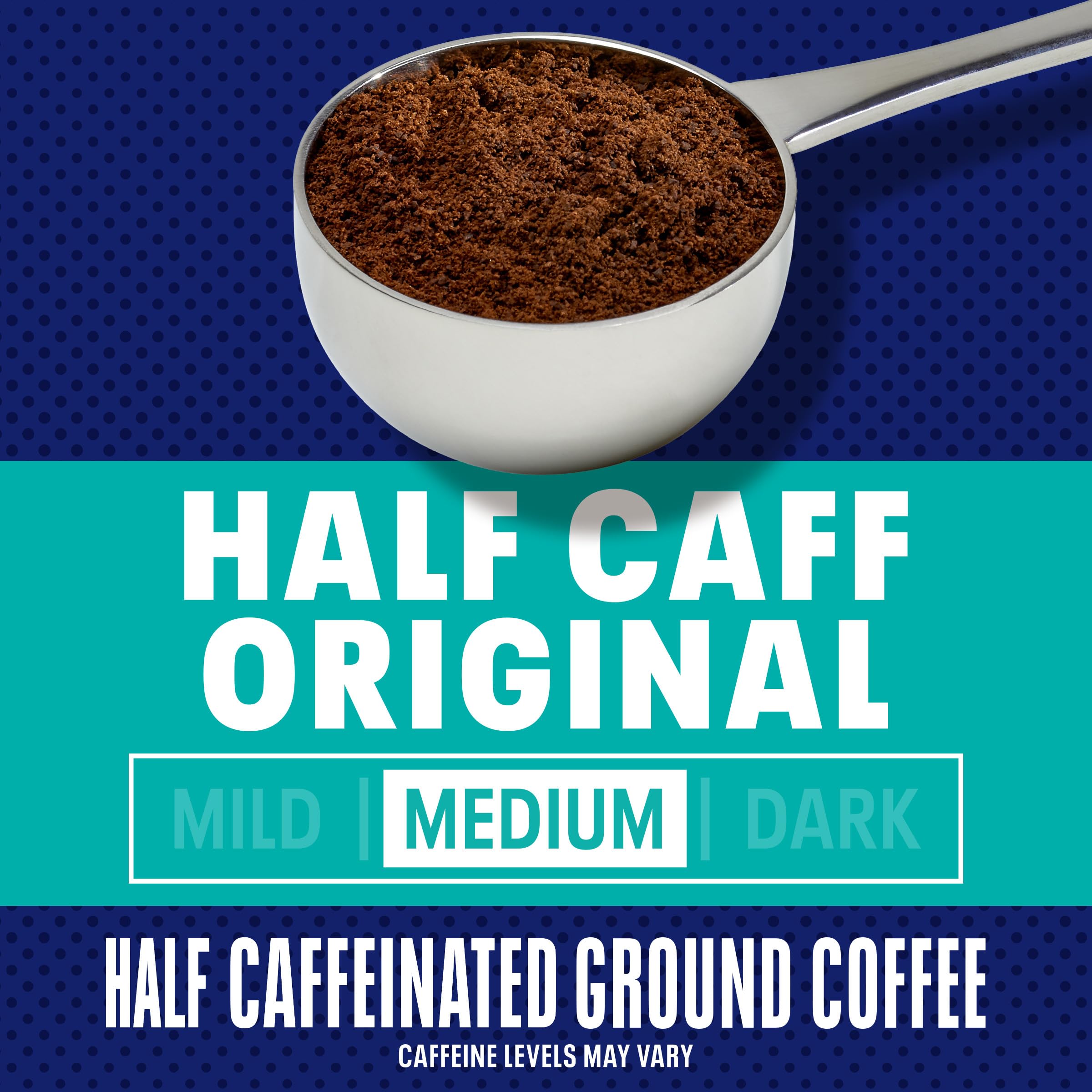 MAXWELL HOUSE ground coffee close-up showing texture and rich aroma