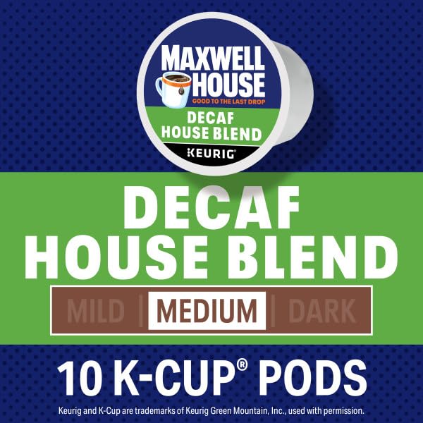 MAXWELL HOUSE close-up top view of a K-Cup pod highlighting seal freshness