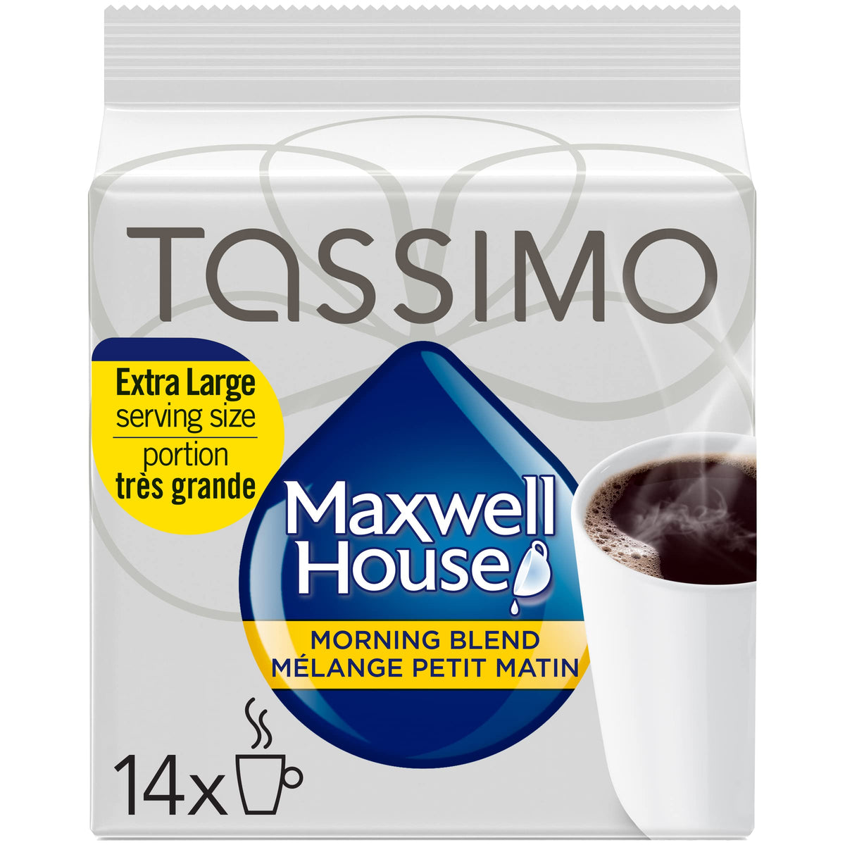 MAXWELL HOUSE front packaging showing box and brand for quick identification