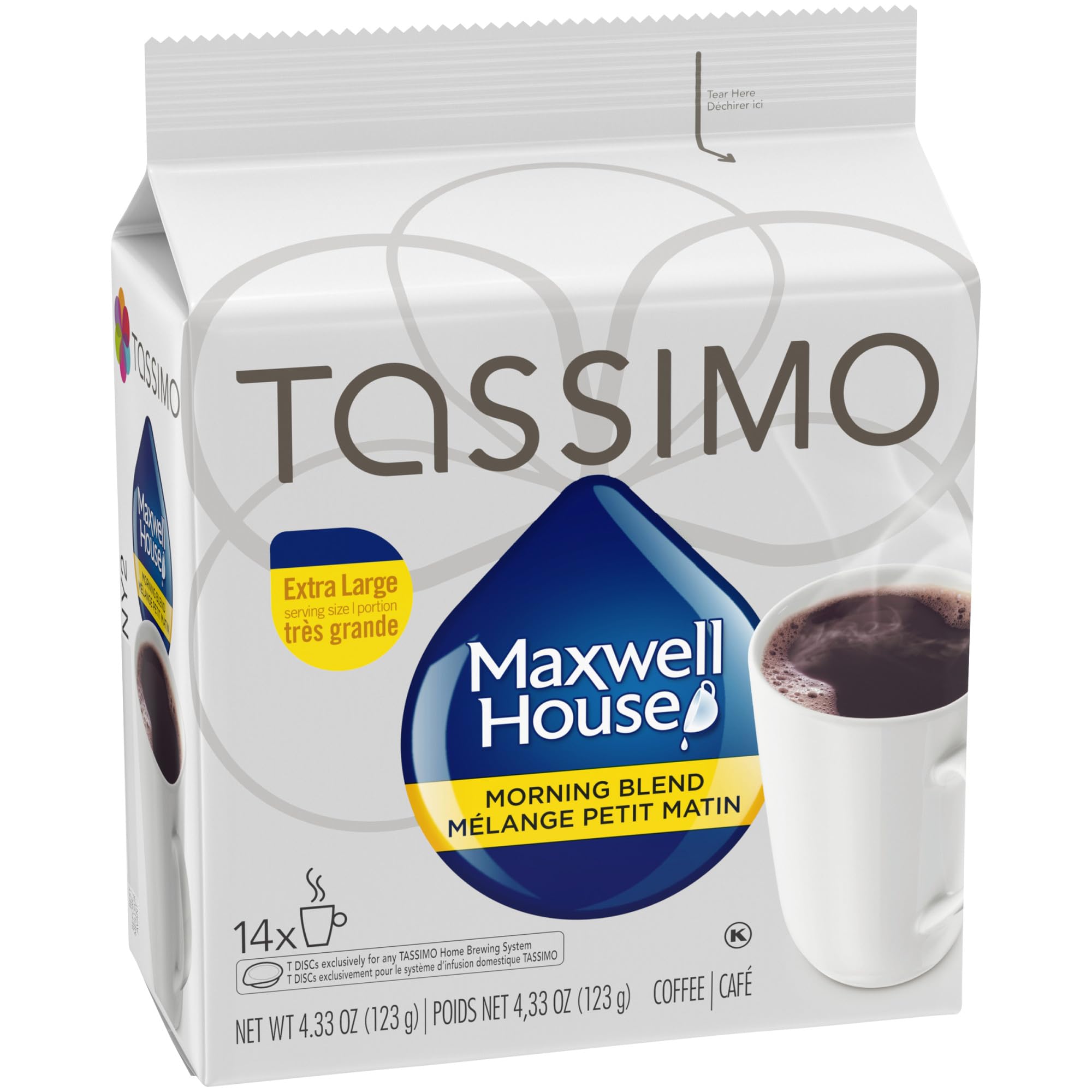 MAXWELL HOUSE lifestyle breakfast scene showing convenient ready-to-drink coffee