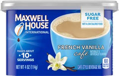 MAXWELL HOUSE open canister with resealable lid, preserves freshness benefit