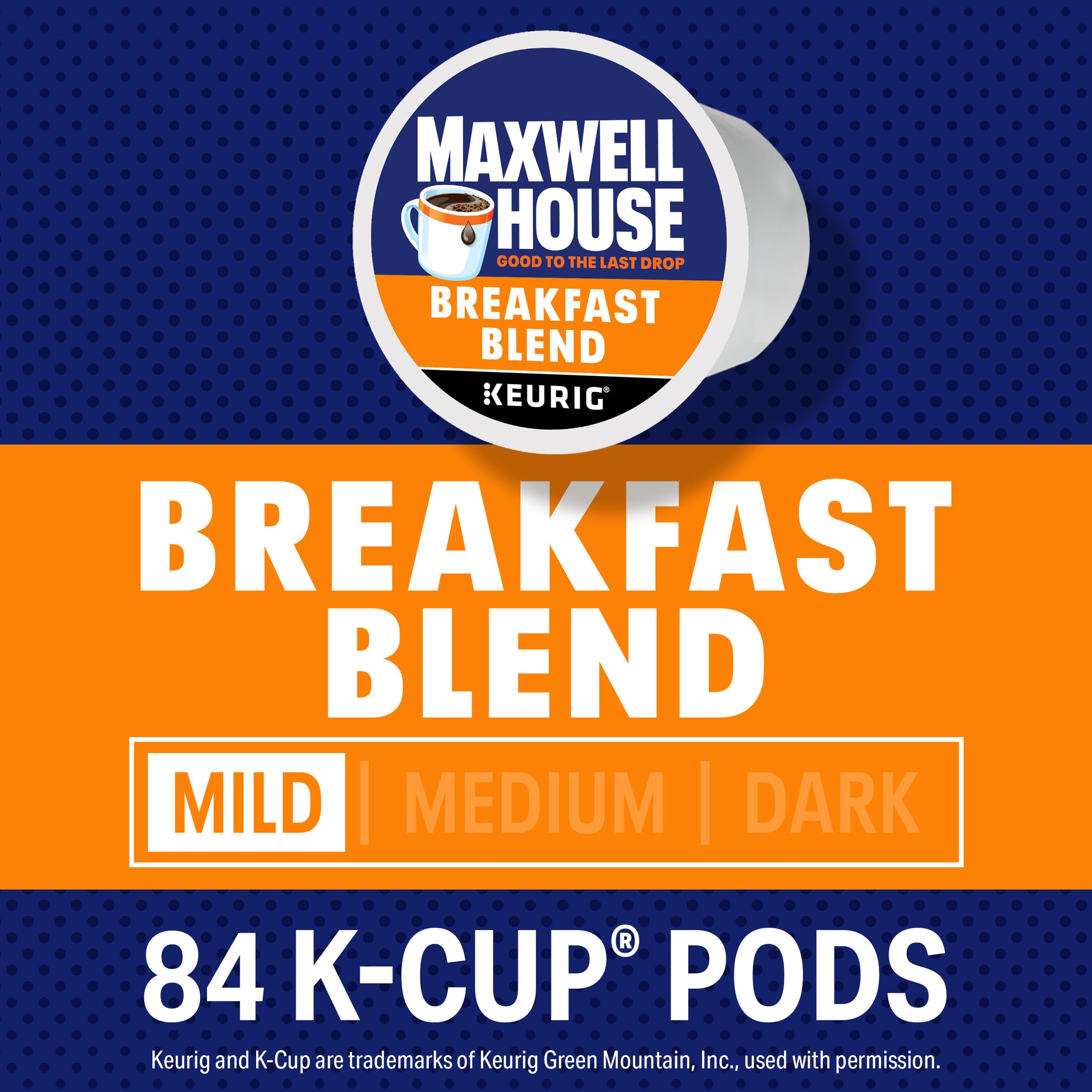 Maxwell House pod lid detail with recyclable instruction for simple disposal