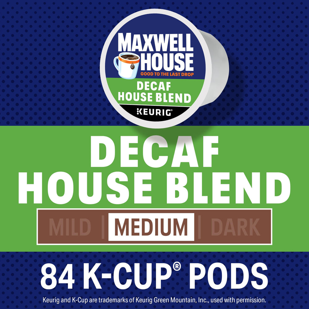 MAXWELL HOUSE neat array of pods displaying quantity and easy-access organization benefit