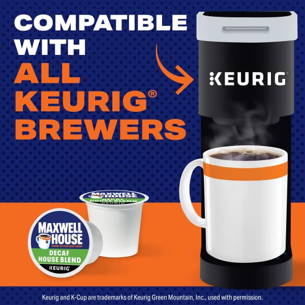 MAXWELL HOUSE pod in single-serve brewer delivering a fresh cup quickly